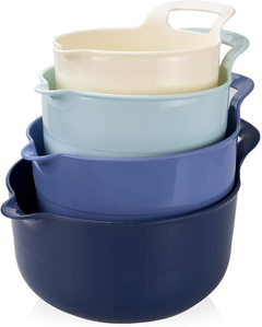 Cocinar Con Cuencos De Mezcla De Colores - 4 Piezas De Plást