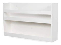 Estantería Flotante De Madera Color Blanco. - tienda online