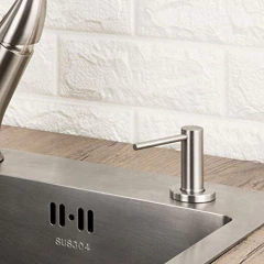 Dispensador De Jabón Para Fregadero De Cocina De Níquel - comprar online
