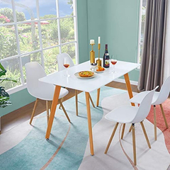 Imagen de Juegos De Comedor Mesa De Comedor Moderna Rectangular