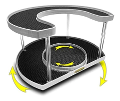 Estante Giratorio Para Especias Color Negro.simple Solutions - Danielle's Store