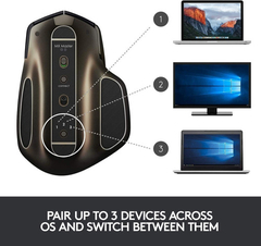 Imagen de Mouse Inalámbrico Logitech, 1600 Dpi, Ergonómico, Recargable