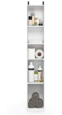 Estantería Multiusos De Mdf Color Blanco De 5 Niveles. - Danielle's Store