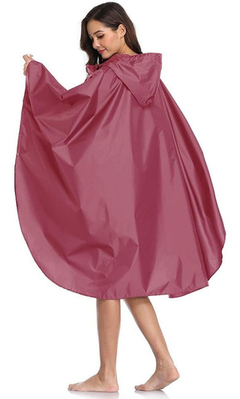 Poncho Para Lluvia Saphirose Con Capucha Y Bolsillos