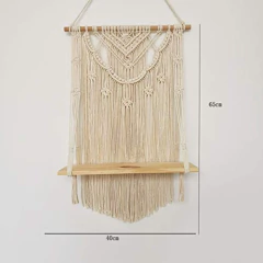 Supvox Tapiz De Borla Macramé Para Colgar En La Pared Con Es - comprar online