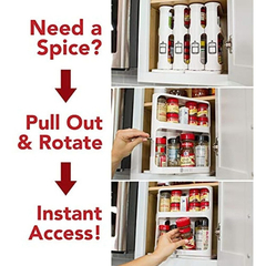 Organizador Modular Para Especiasos Estantes De 2 Niveles - tienda online