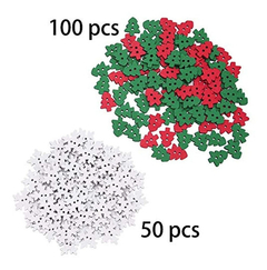 Livder 150 Piezas Botones De Madera Navideños Costura - comprar online
