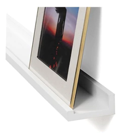 Estantería Flotante De Madera Color Blanco De 46 In/2 Piezas - comprar online