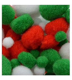 Fiestas De Navidad Craft Fuzzy Pompones De Colores - comprar online