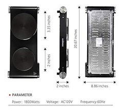 Cusimax Placa Caliente Eléctrica Para Cocinar Placas - tienda online