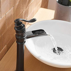 Bwe - Grifo Para Lavabo (bronce Aceitado, Cascada Comercial en internet