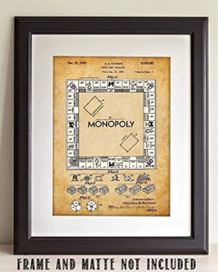 Cartel De Juego De Mesa Monopoly Sin Marco 11x14 - Danielle's Store
