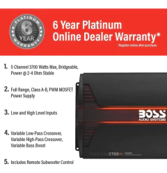 Amplificadores De Coche | Boss Audio Pv3700 Fantasma 3700 Va en internet