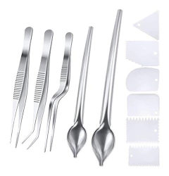 Selftek 5 Pinzas De Cocina De Acero Inoxidable Con Puntas De