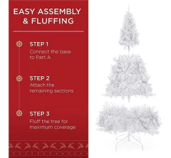 Árbol De Navidad Artificial Con Bisagras Y Soporte De Metal - Danielle's Store