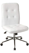 Silla De Oficina Moderna,color Blanco 27''x27''x38,5''in.