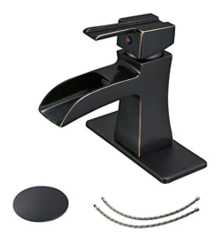 Bwe - Grifos De Baño De Bronce Aceitado, Cascada