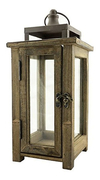 Stonebriar - Farol Decorativo De Madera Para Velas