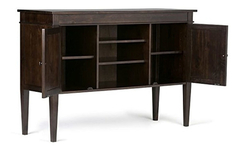 Mueble Para Tv Con Estantes De Madera Color Marrón De 54 In. en internet
