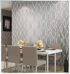 Rollo De Papel Pintado Para Pared, Diseño De Hojas No Tejida - comprar online