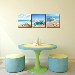 Lienzo Para Pared, Arte Moderno De Playa, Estirado - comprar online