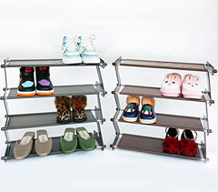 Organizador De Zapato De Plástico Y Metal, 2 Paquetes