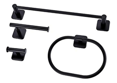 Juego De Accesorios Para Baño (4 Piezas, Acero Inoxidable