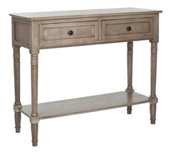 Mesa Auxiliar De Madera Marrón Claro, 2 Gavetas, 2 Niveles - comprar online