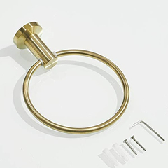 Bathsir - Toallero Redondo De Acero Inoxidable Cepillado - comprar online