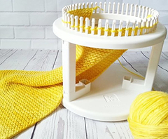 Imagen de Telar Doble Authentic Knitting Board, Giratorio Y Blanco