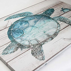 Imagen de Sumgar Cuadro De Pared Tortuga De Mar Verde Decoración