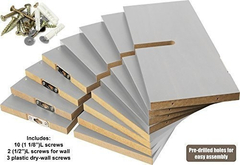 Greenco Criss Cross - Estantes Flotantes Montados En La - Danielle's Store
