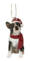 Adornos Navideños Para Perros Boston Terrier Holiday