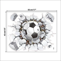 Vinilo Decorativo Balón De Fútbol Roto 3d en internet