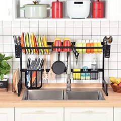 Estantería Para Fregadero 2 Niveles, Color Negro, Toolf - comprar online