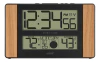 Reloj Digital Con Temperatura Exterior Acabado En Roble
