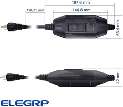 Elegrp G1215ca Enchufe De Repuesto En Línea Gfci De Reinicio