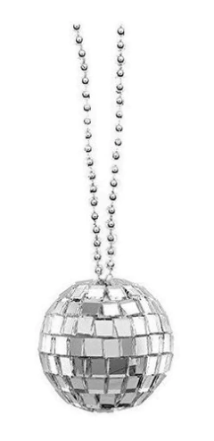 Collares Del Disco De La Bola Del Espejo - tienda online