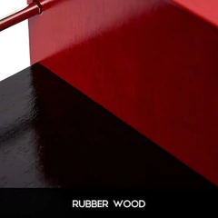 Estantería Multiusos De Madera Color Rojo De 3 Niveles. - tienda online