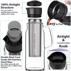 Cafetera Fría Cafetera Helada Máquina De Té Helado Gl... - comprar en línea