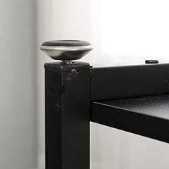Mesa Auxiliar De Madera, 3 Niveles, Color Negro - Danielle's Store