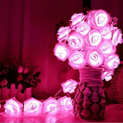 Led Con Pilas Cadena Romántica Rose Luz De Hadas