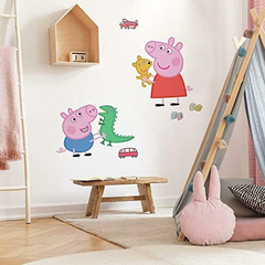 Peppa Pig Y George Decorativo Para Pared en internet