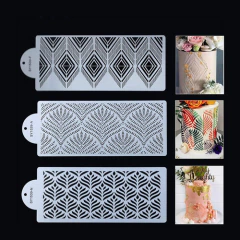 Oryougo - Juego De 3 Plantillas Para Decoración De Tartas De - comprar online