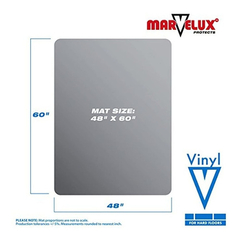 Imagen de Marvelux - Alfombrilla Rectangular Para Silla De Vinilo