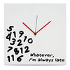 Kovot Reloj De Pared ''i'm Always Late'' - 12 X 12 Pulgadas