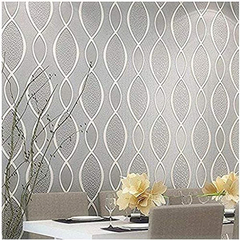 Rollo De Papel Pintado Para Pared, Diseño De Hojas No Tejida