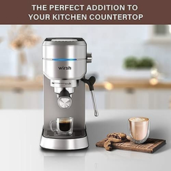 Máquina De Café Expreso, Cafetera Espresso Wirsh De 15 Bar C - comprar online