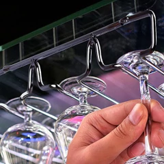 Kit De Montaje  chrome Bajo Gabinete Vidrio A Vino Rack - comprar online