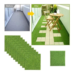 10 Piezas De Césped Artificial Para Jardín, 6 X 6 - tienda online